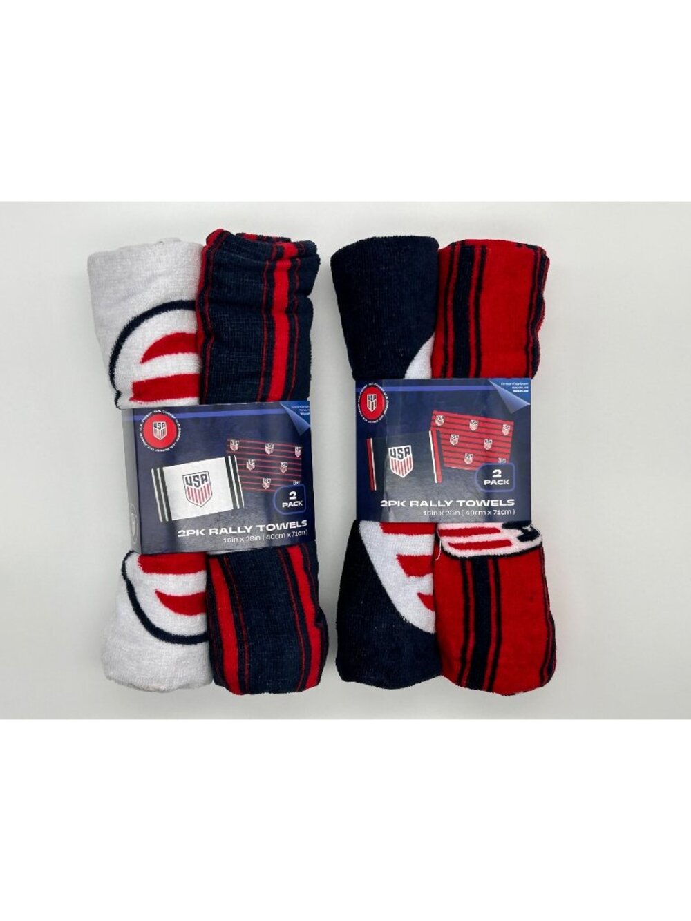 U.S. Soccer Rally Towels 16x28 World Cup Stadium Fan Gear Golf Gym Game NWT USA